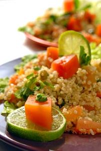 Ensalada cítrica con quinoa