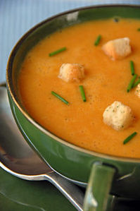 Sopa de zanahorias con jengibre