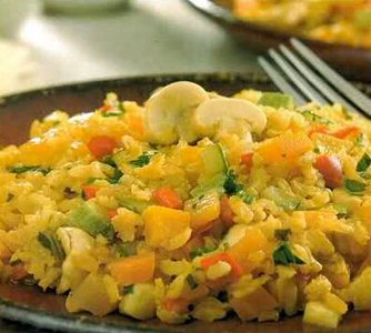 Paella primaveral