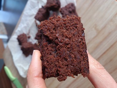 Brownie vegano y sin gluten