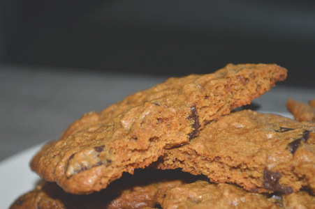 Cookies de avena con chips de chocolate