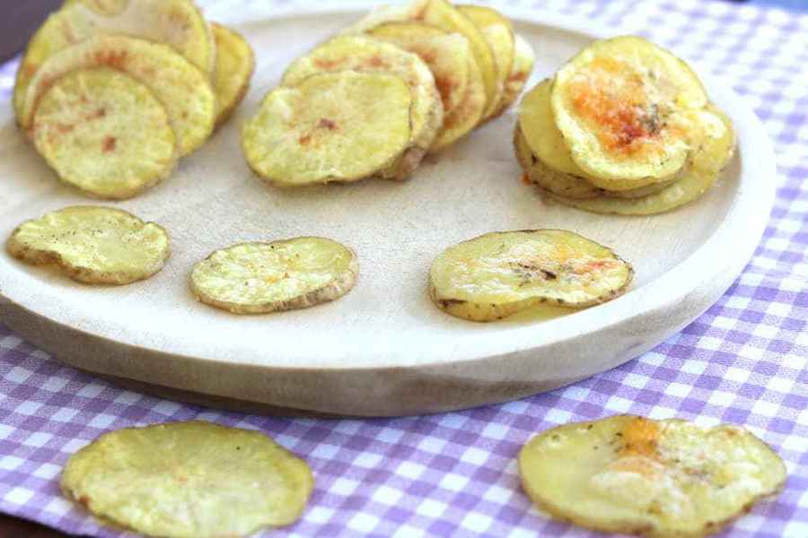 3 ideas patatas chips al microondas