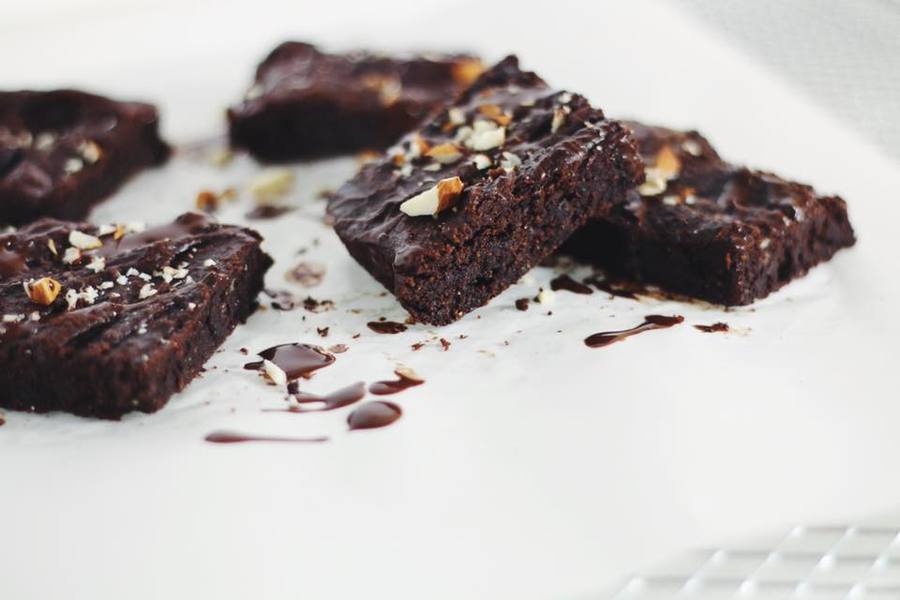Choco brownies veganos y sin gluten