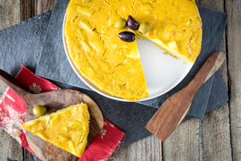 Tortilla española sin huevos