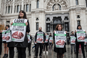 AnimaNaturalis exige que COP25 declare el consumo de carne como principal causa del Calentamiento Global