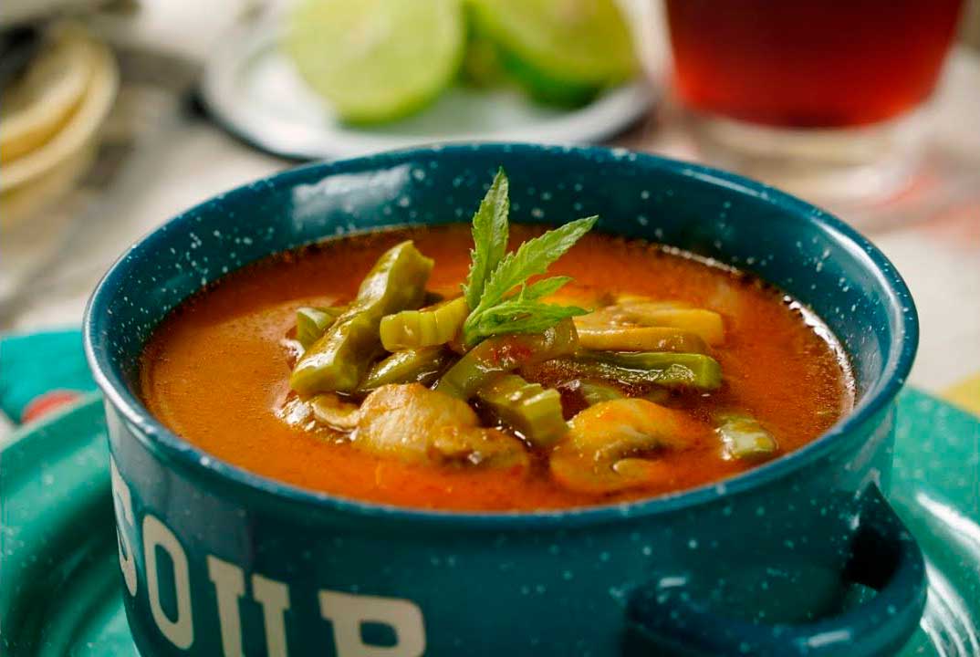 Sopa de nopales 