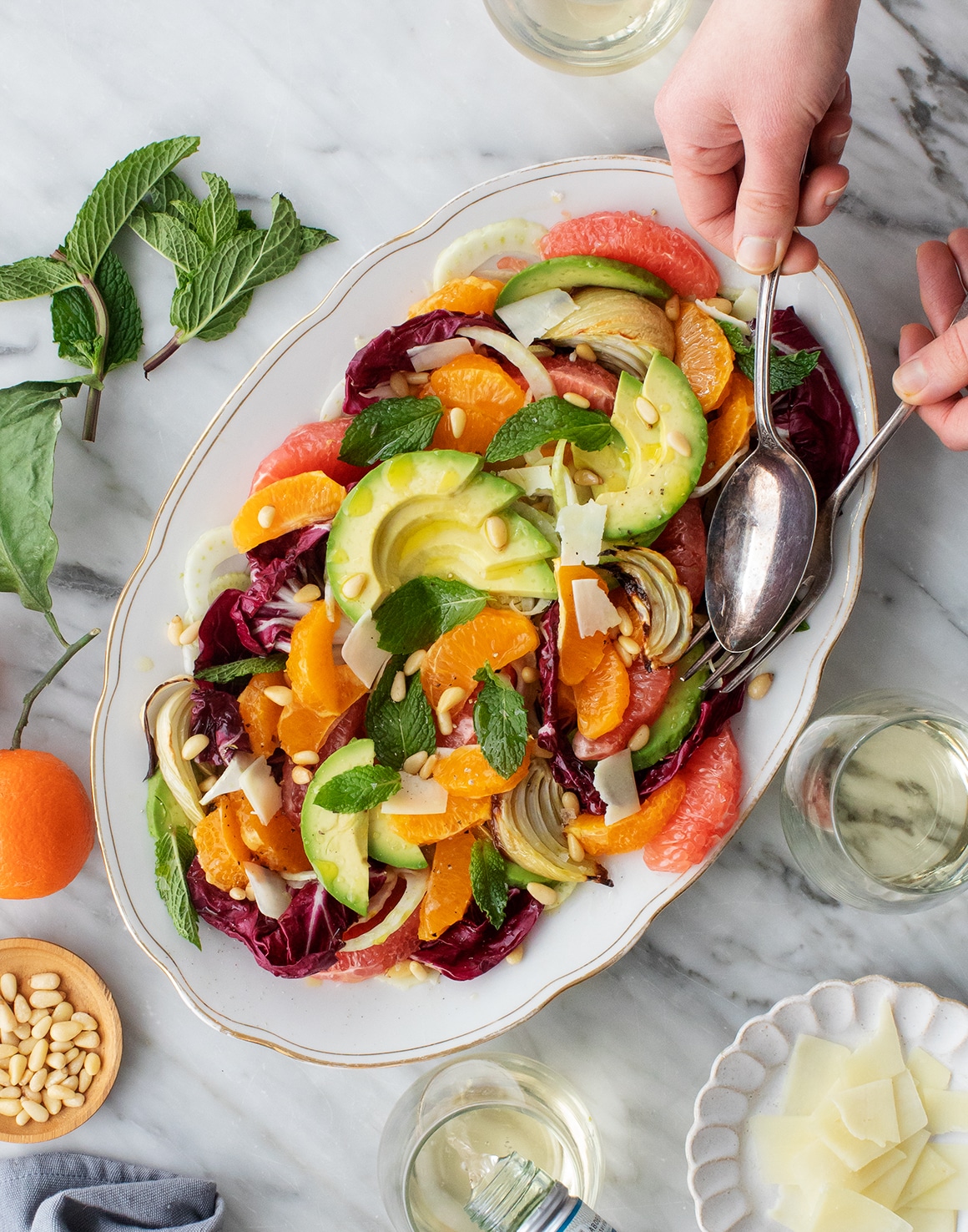 Ensalada de cítricos con hinojo y aguacate 