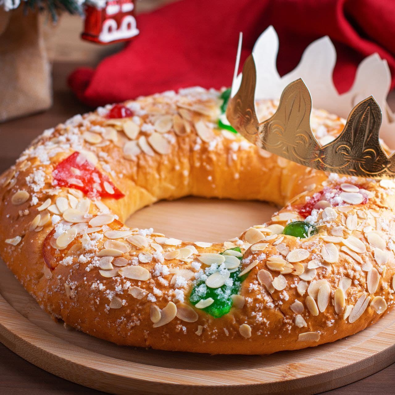 Roscón de reyes vegano (y fácil) 