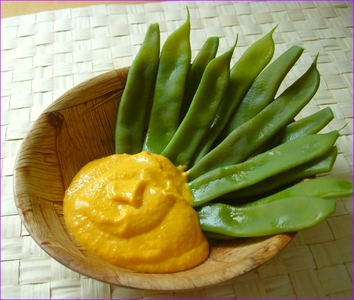 Judías verdes con mayonesa de soja