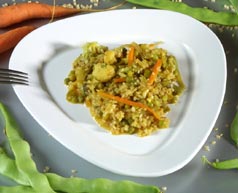  Arroz integral con verduras