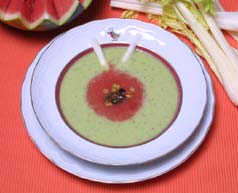  Sopa fría de pepino y sandia