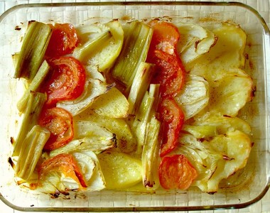 Verduras de invierno al horno