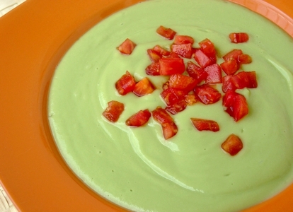 Crema fría de aguacate