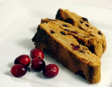 Biscotti de naranja, almendras y arándanos