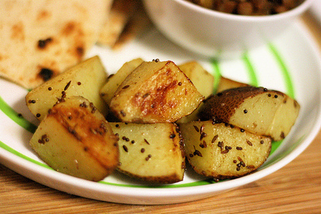 Papas al horno con especias