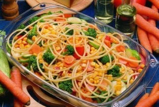 Pasta y vegetales