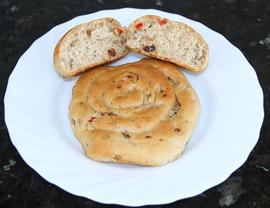 Panecillos de hortalizas y frutos secos