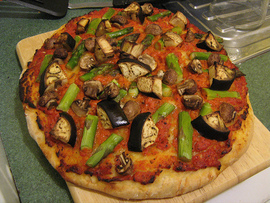 Pizza mixta de verduras