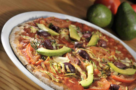 Pizza de aguacate