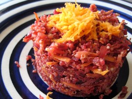 Ensalada roja y naranja