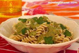 Pasta con salsa de alcaparras