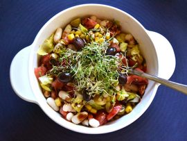 Ensalada de alubias blancas