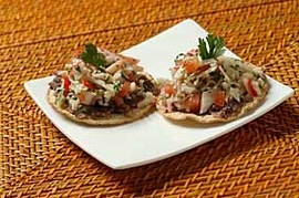 Tostadas de lentejas