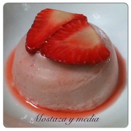 Pudding de fresas