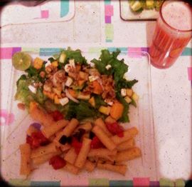 Ensalada de manzana y mango