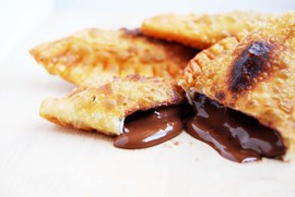 Empanadas de plátano y chocolate