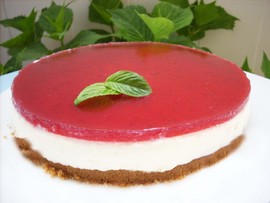 Tarta de queso vegana