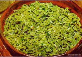 Arroz con espinacas