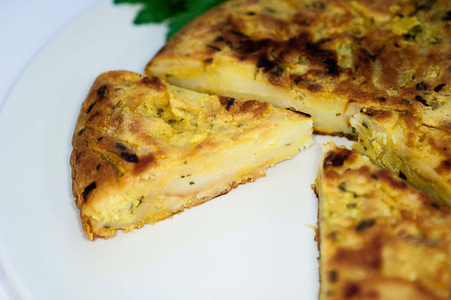 Tortilla de papas vegana