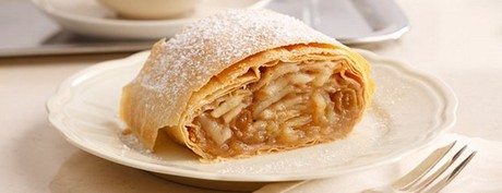 Strudel vegano de manzana 