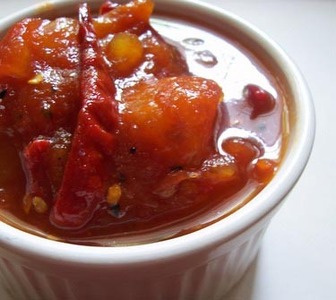 Chutney de tomate y pepino