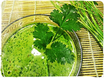 Gazpacho de cilantro