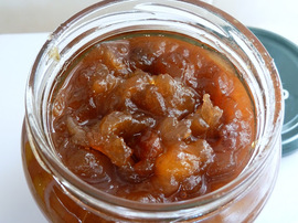 Chutney de manzana y dátiles