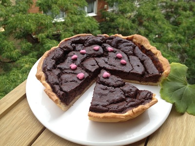 Tarta de chocolate y tofu sedoso