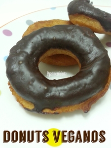 Donuts de chocolate veganos