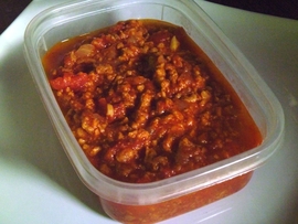 Salsa bolognesa de soja