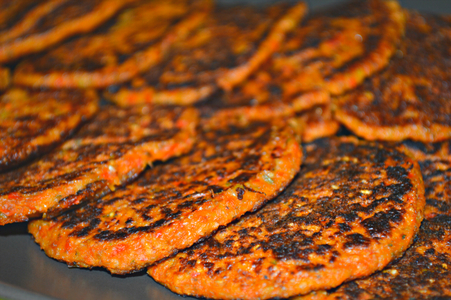 Tortillitas de avena estilo pizza