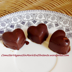 Bombones corazón de toffee