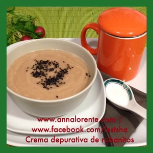 Crema depurativa de rabanitos