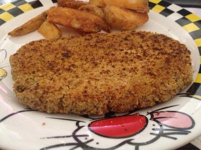 Milanesa de frijol de soya