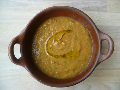 Crema de Porotos de Soja y Jengibre