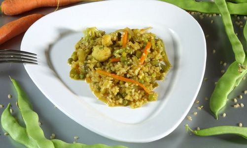 Arroz Integral con Verduras