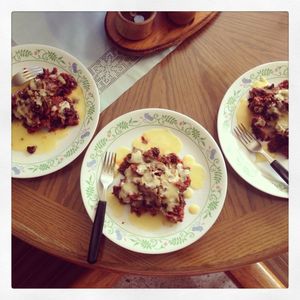 Chilaquiles de champiñones