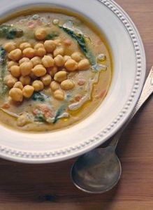 Garbanzos con verduras