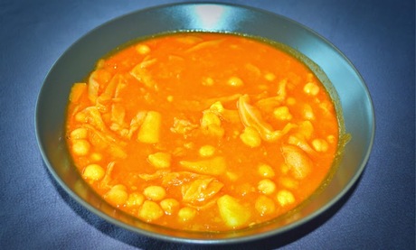 Puchero de garbanzos y setas