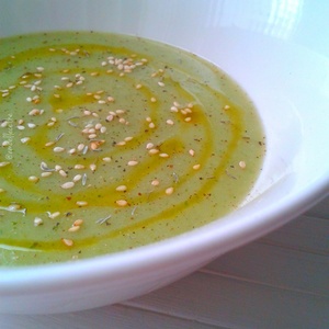 Crema de brócoli y calabacín